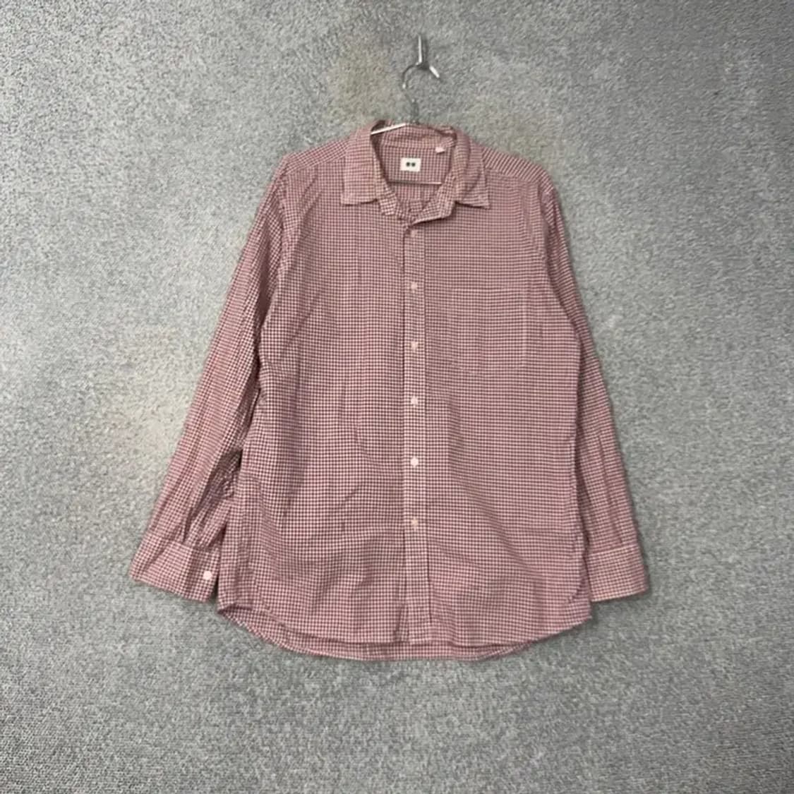 유니클로 캐주얼 포켓 체크셔츠 XL 상품이미지1