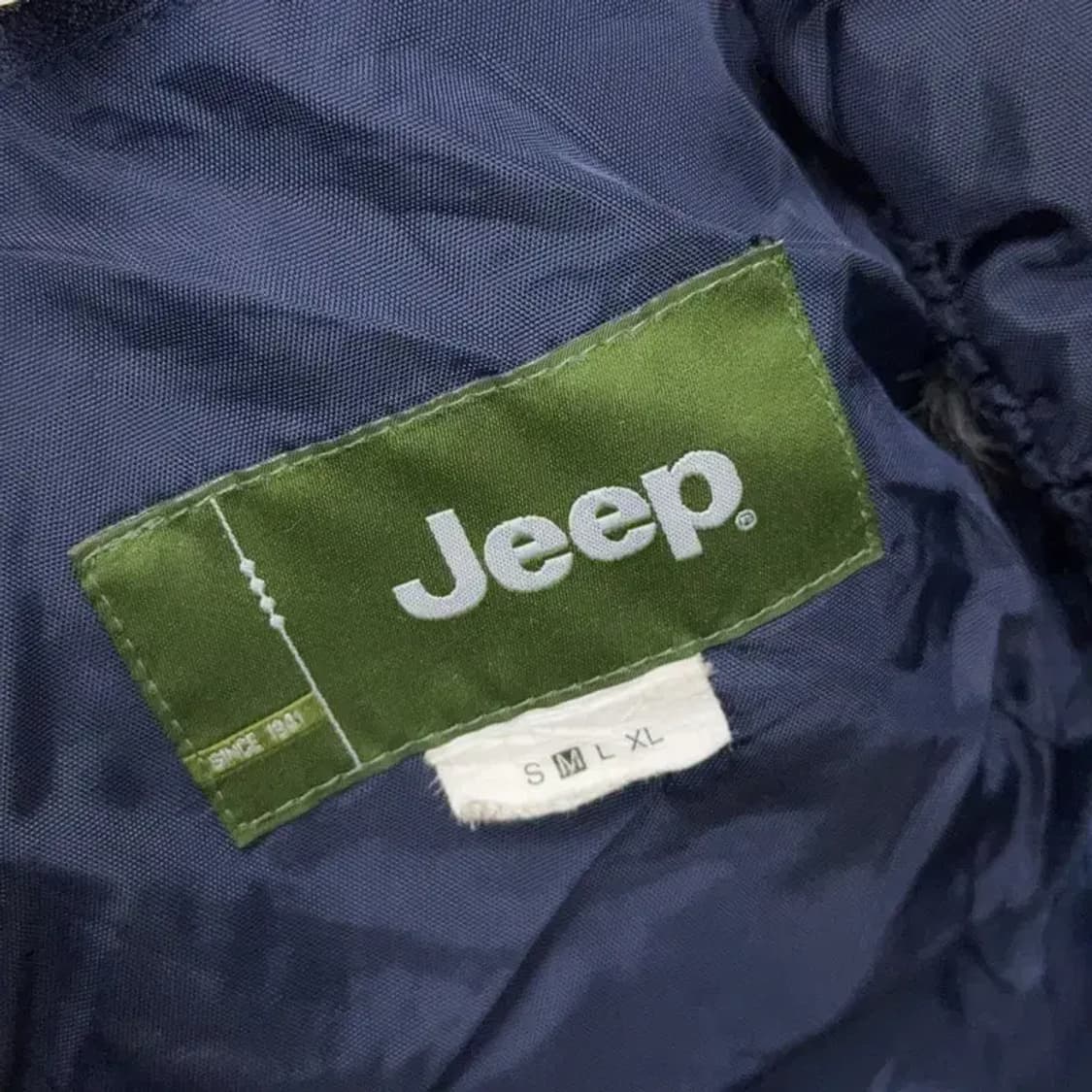 지프 패치로고 네이비 패딩 조끼 L 상품이미지6