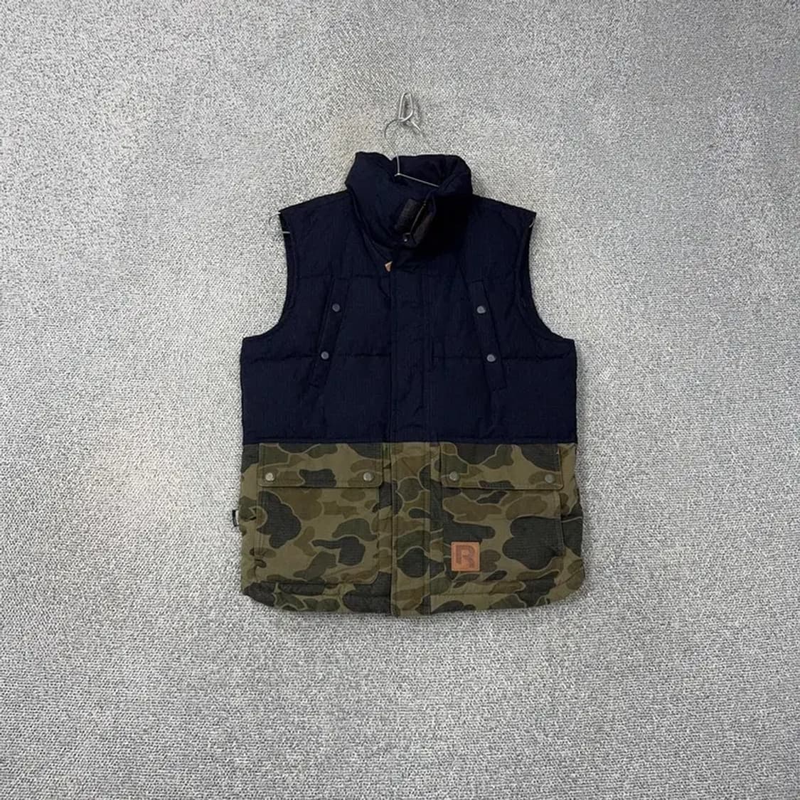 리복 밀리터리 블랙 패딩 조끼 90 상품이미지1