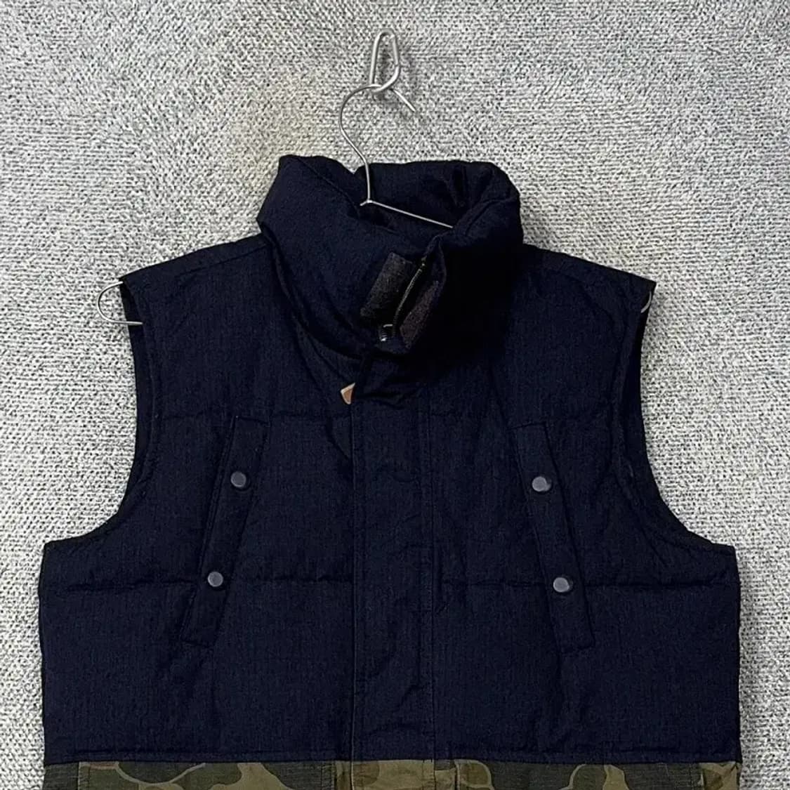 리복 밀리터리 블랙 패딩 조끼 90 상품이미지3