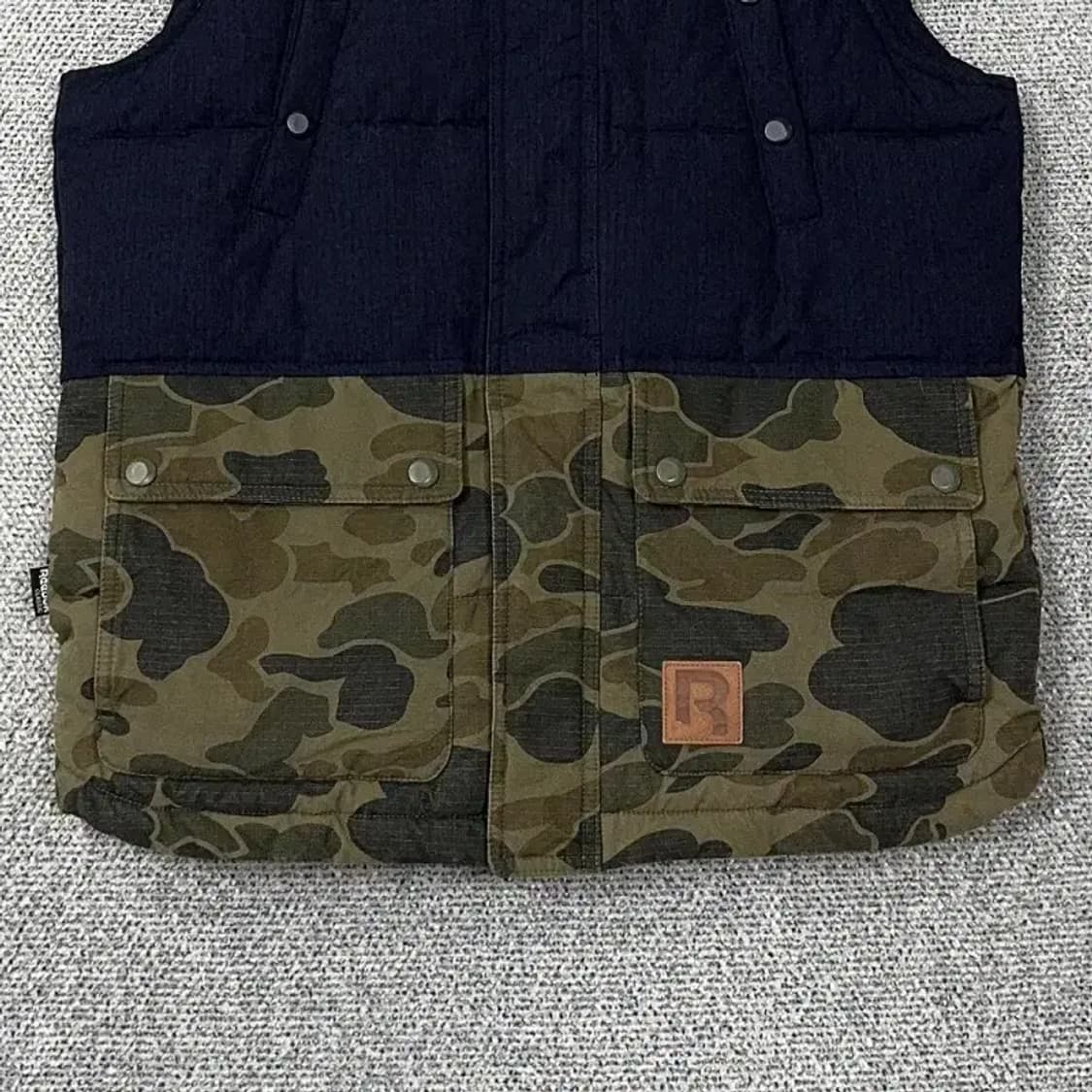 리복 밀리터리 블랙 패딩 조끼 90 상품이미지4