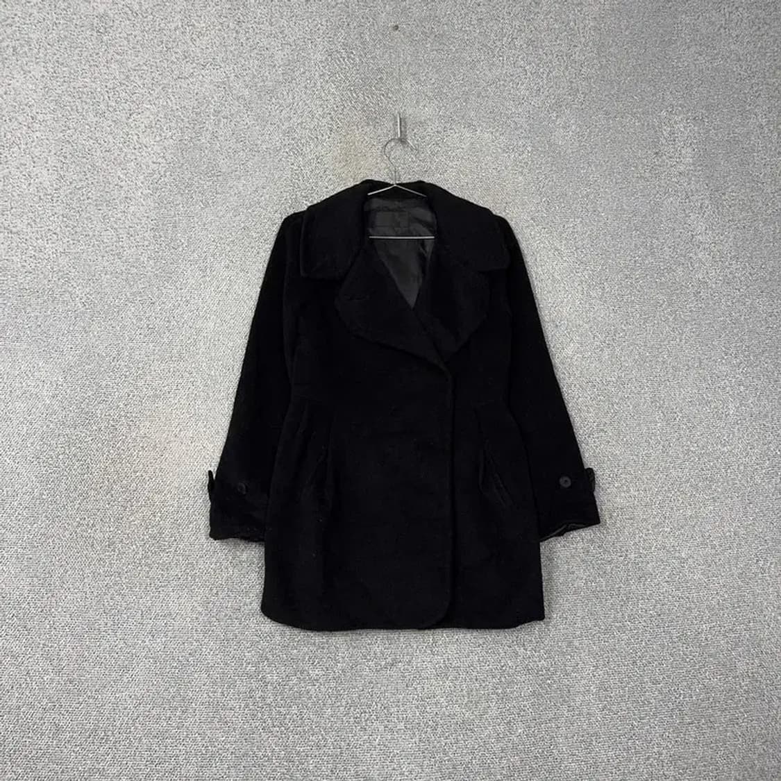 한섬 시스텝 블랙 캐시미어 코트 82-94-160 상품이미지1