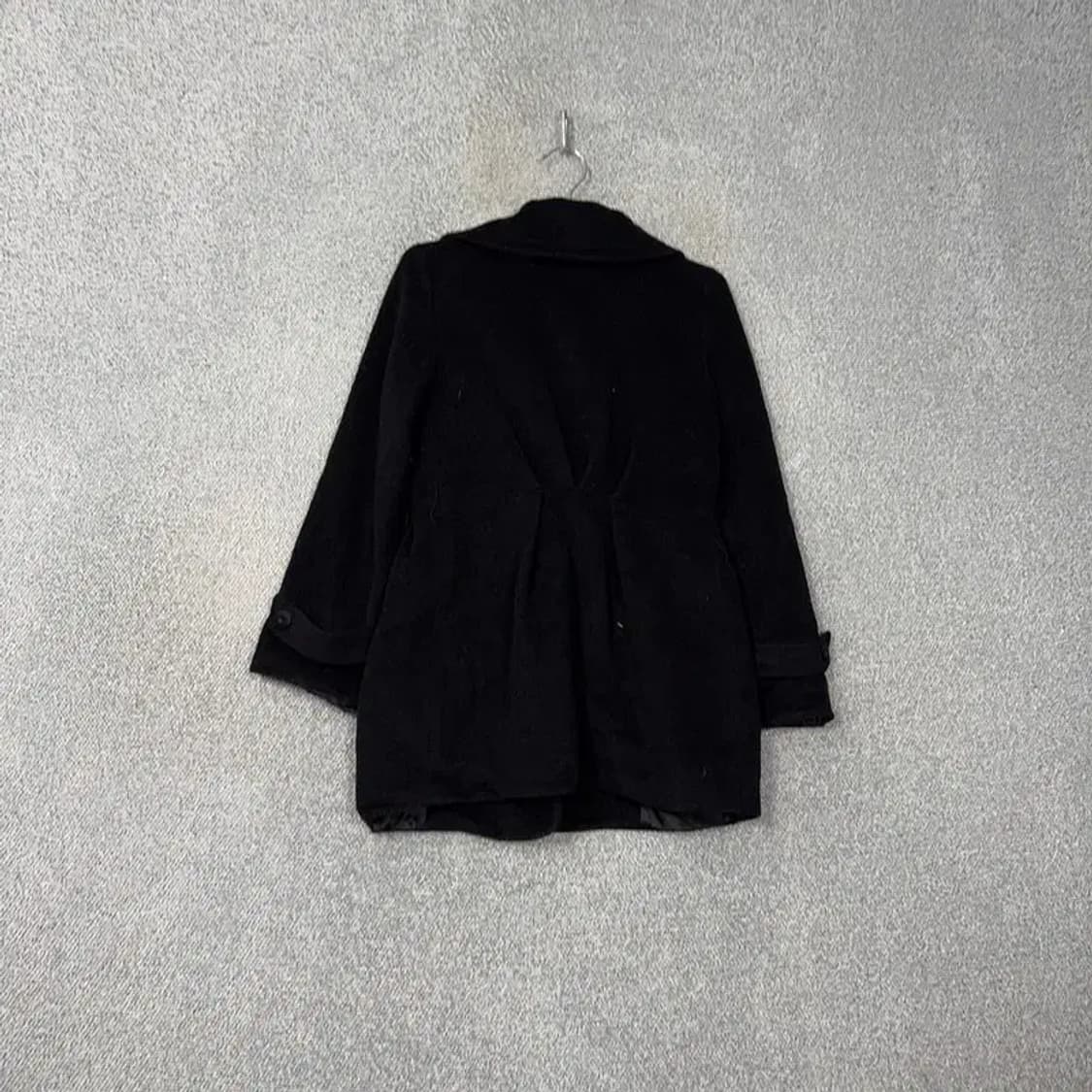 한섬 시스텝 블랙 캐시미어 코트 82-94-160 상품이미지2