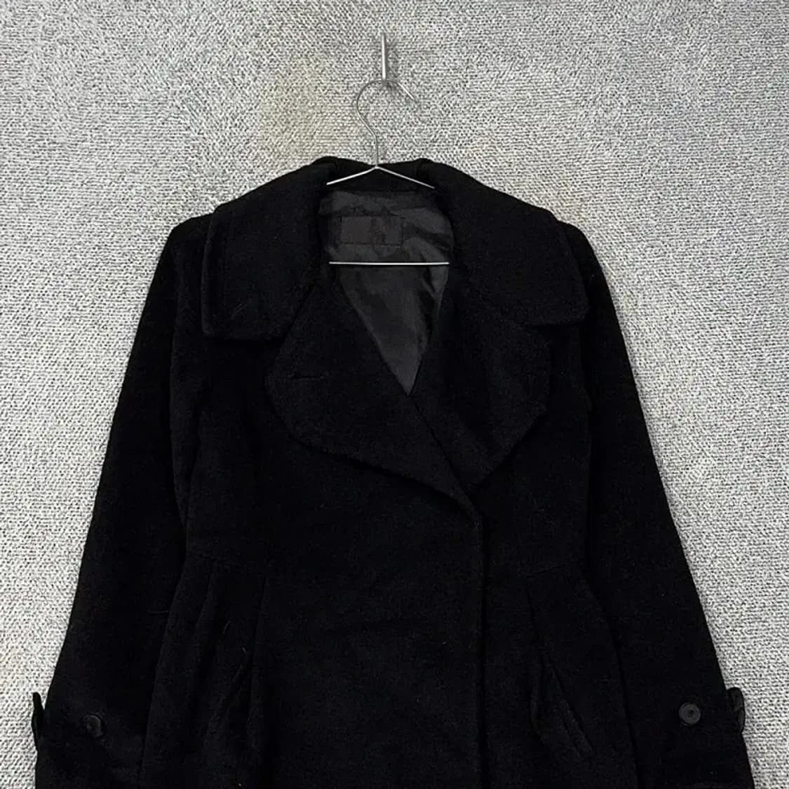 한섬 시스텝 블랙 캐시미어 코트 82-94-160 상품이미지3