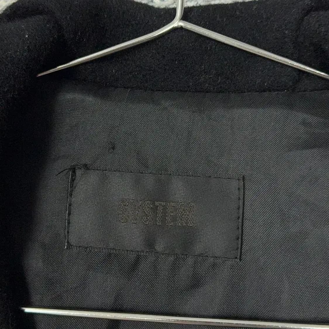 한섬 시스텝 블랙 캐시미어 코트 82-94-160 상품이미지5