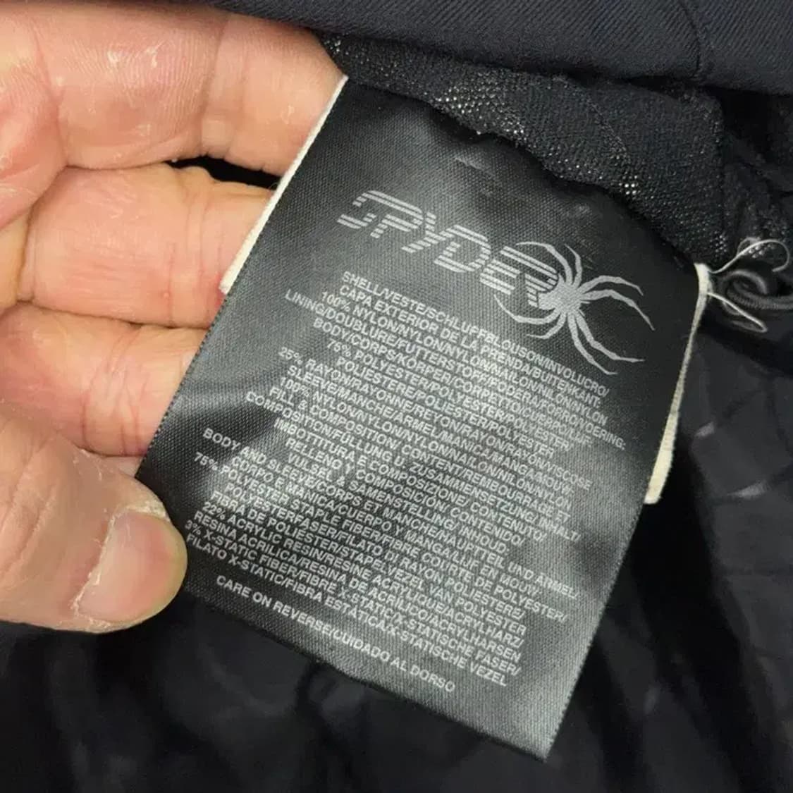 스파이더 스노우 블랙 자켓 M 상품이미지4