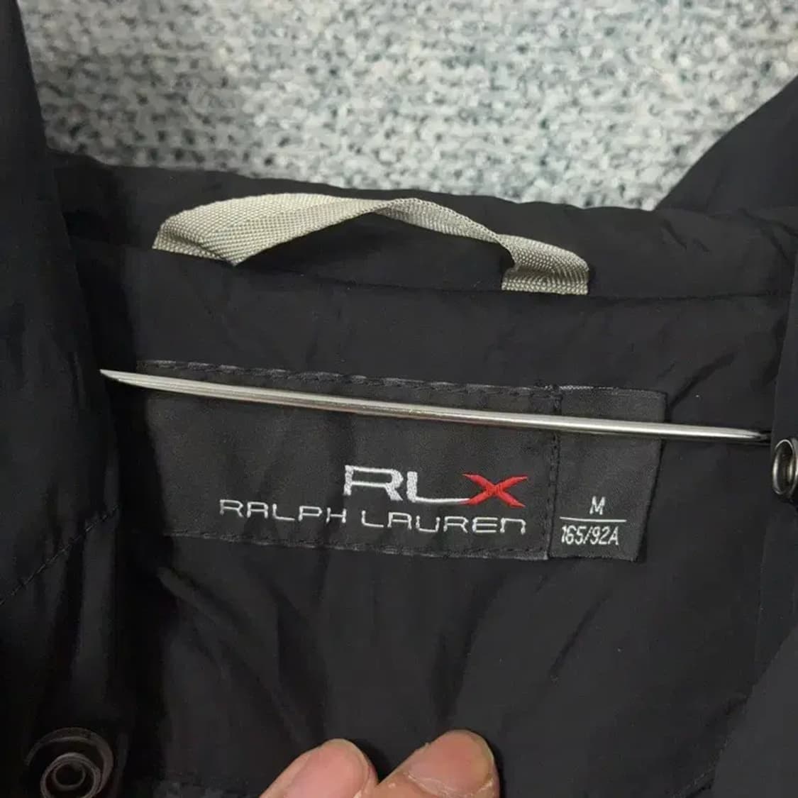 폴로 RLX 블랙 롱 패딩 M 상품이미지5