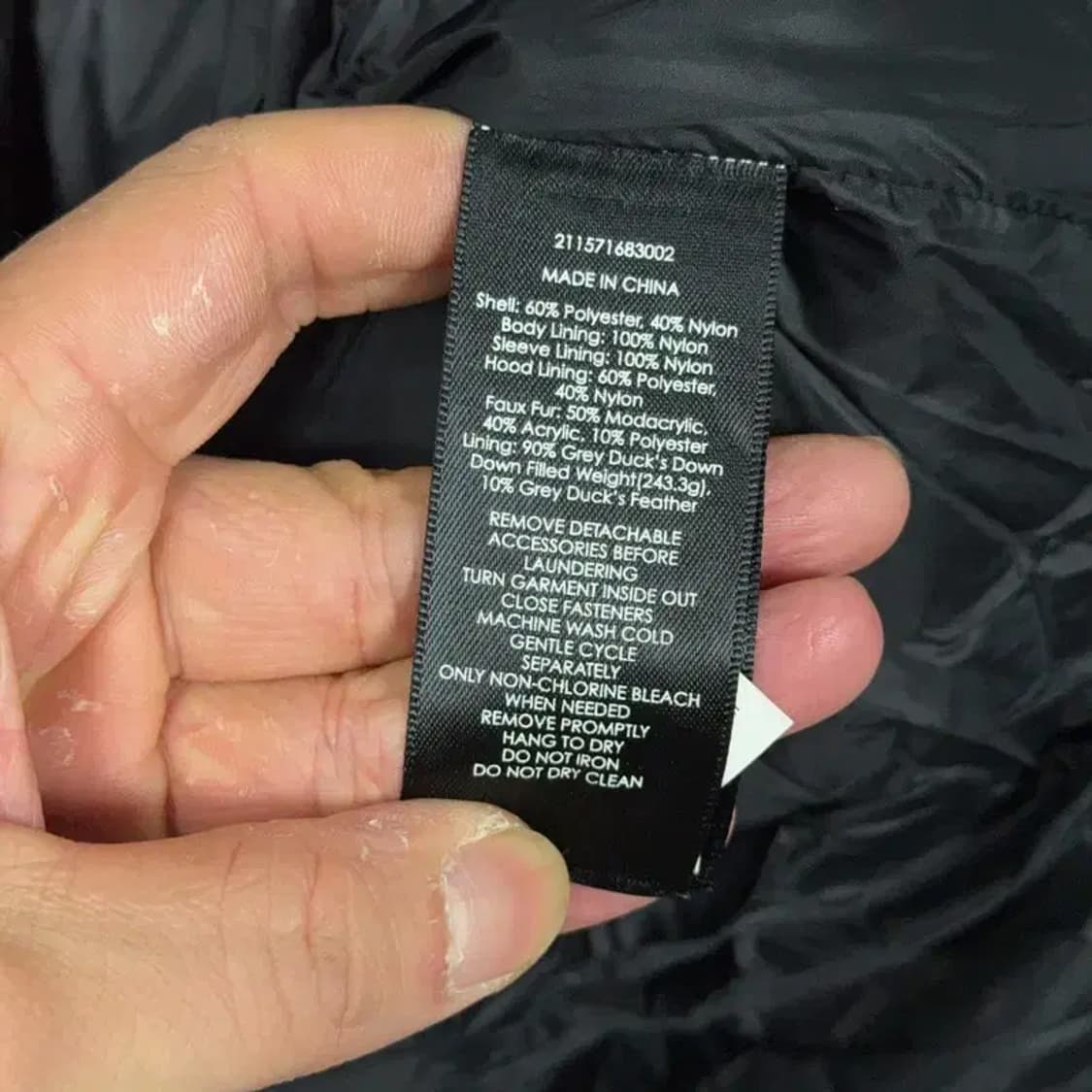 폴로 RLX 블랙 롱 패딩 M 상품이미지6