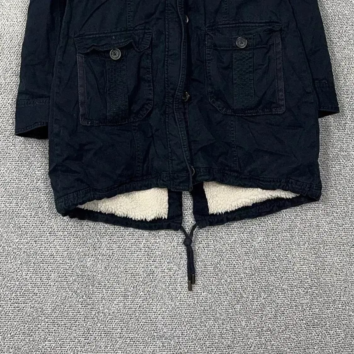 아베크롬비 네이비 야상 양털 자켓 L 상품이미지4