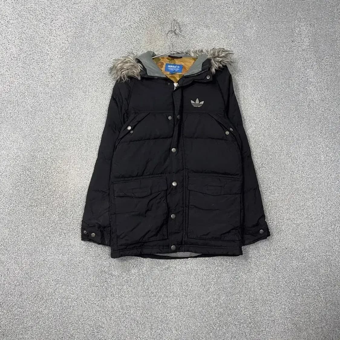 아디다스 불꽃 로고 덕다운 퍼 패딩 파카 85 상품이미지1