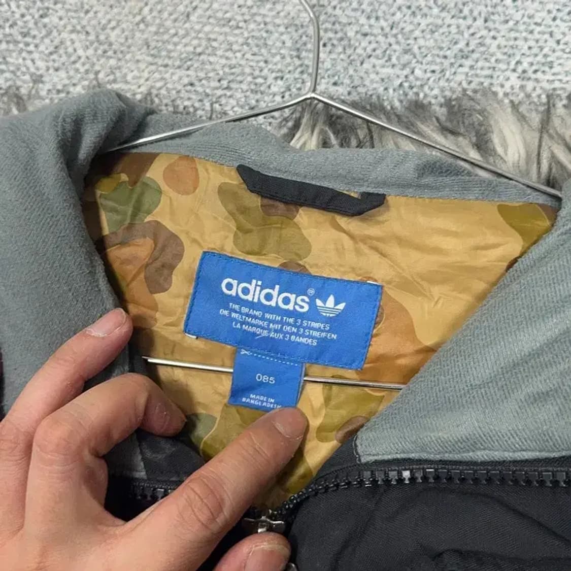 아디다스 불꽃 로고 덕다운 퍼 패딩 파카 85 상품이미지5