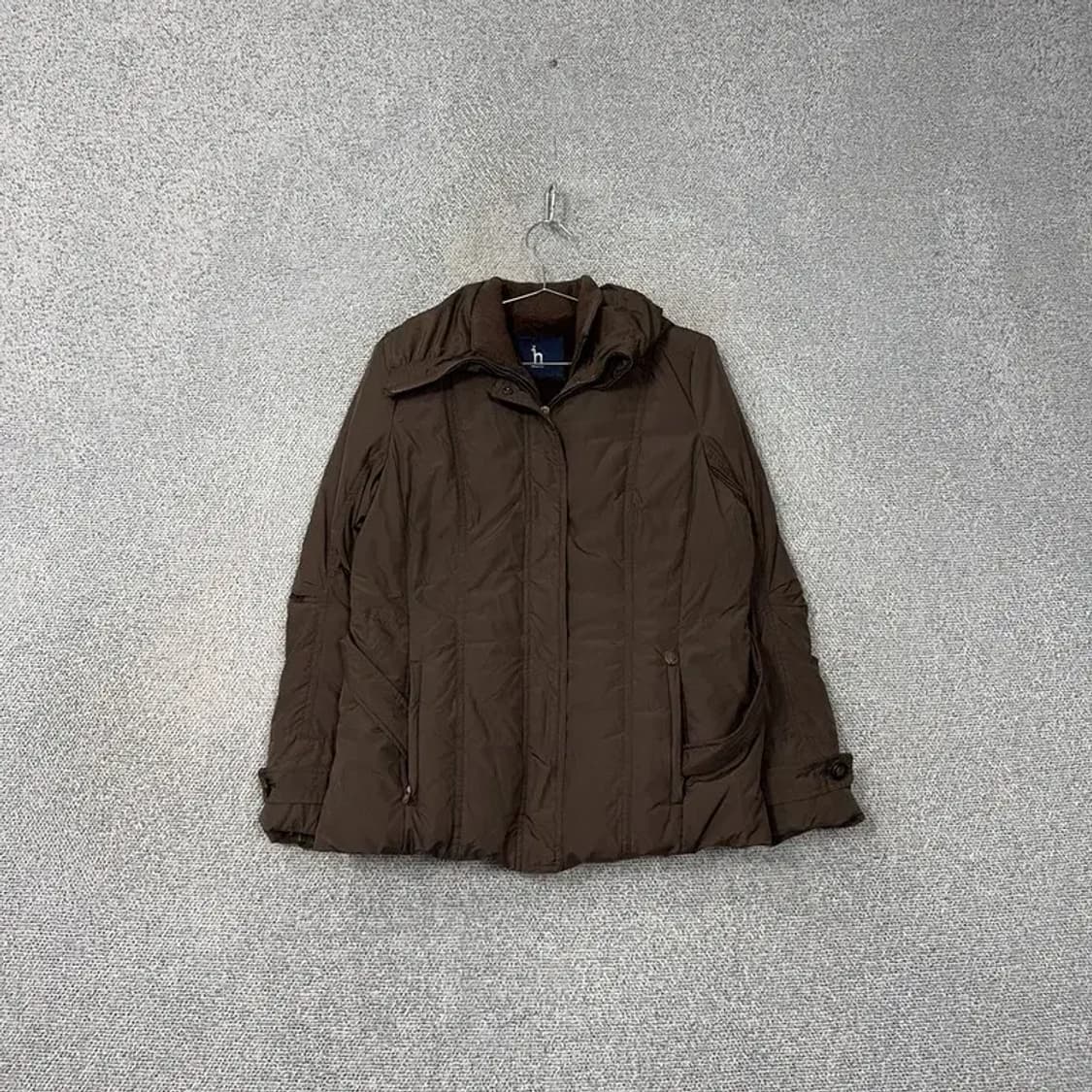 해지스 브라운 내부 퍼 패딩 점퍼 95-165 상품이미지1