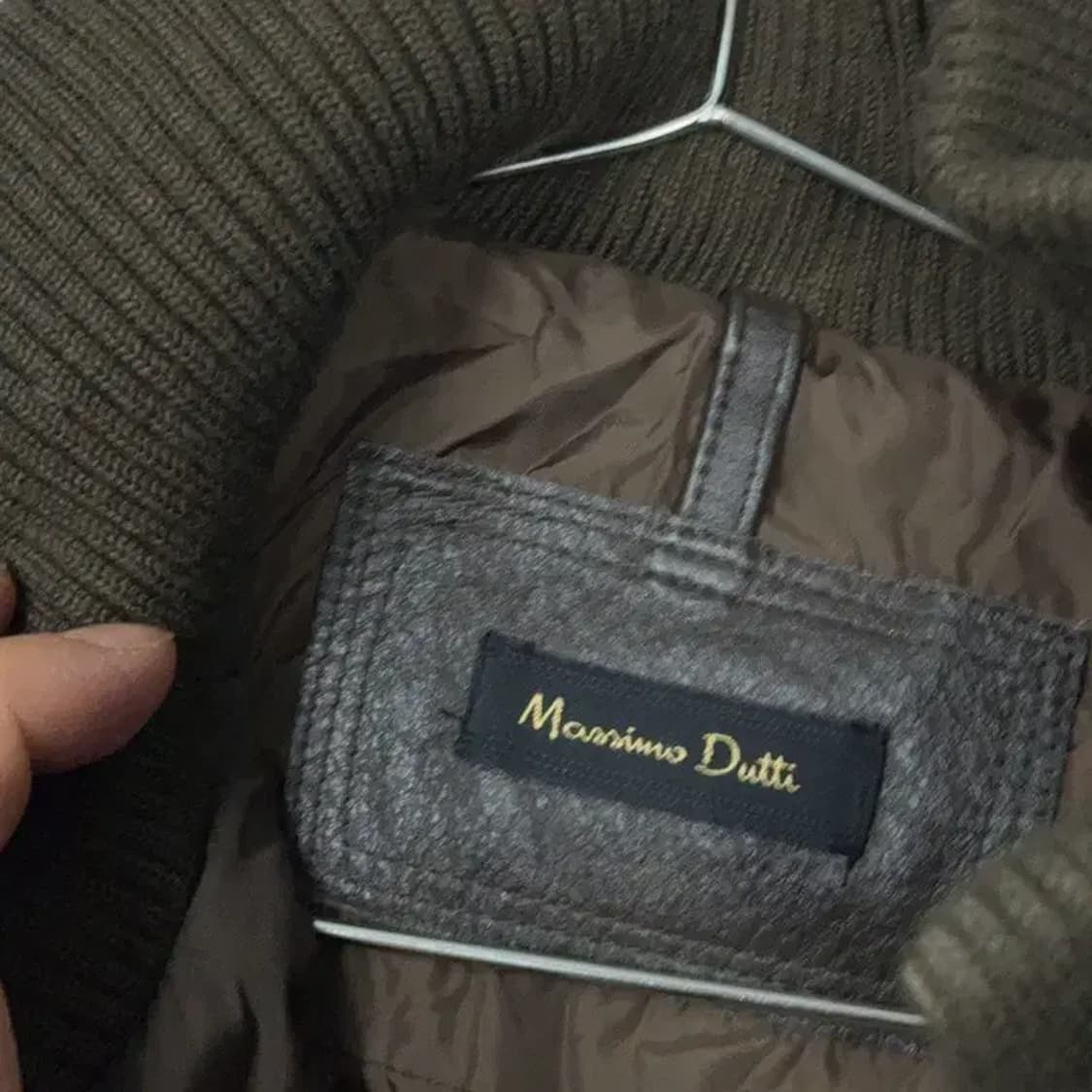 마시모두띠 브라운 벨티드 여성 버튼 파카 L 상품이미지6