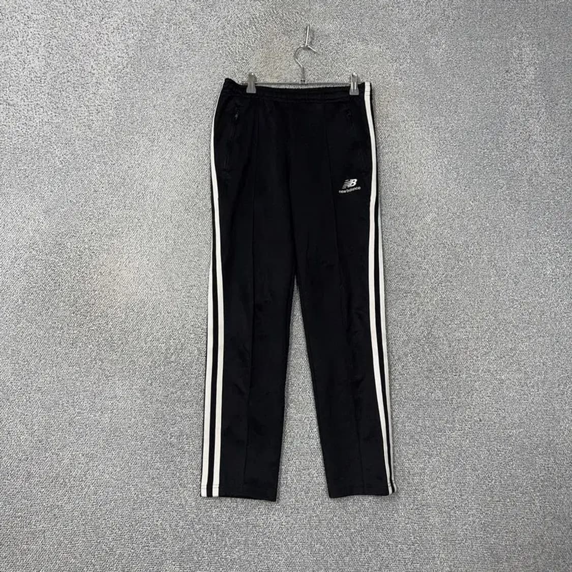 뉴발란스 블랙 로고 트랙 트레이닝 팬츠 S 상품이미지1
