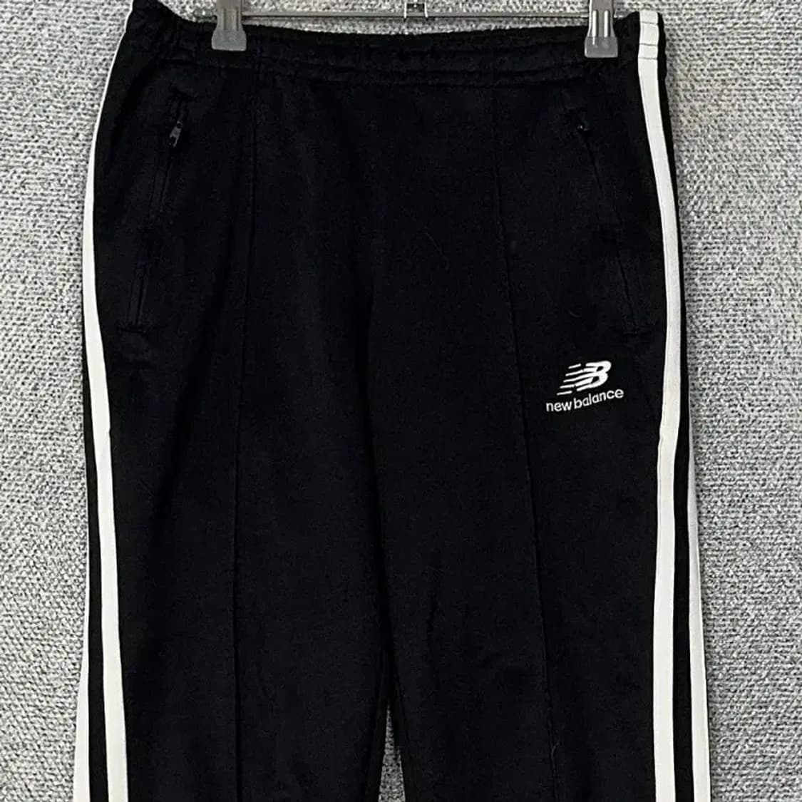 뉴발란스 블랙 로고 트랙 트레이닝 팬츠 S 상품이미지3