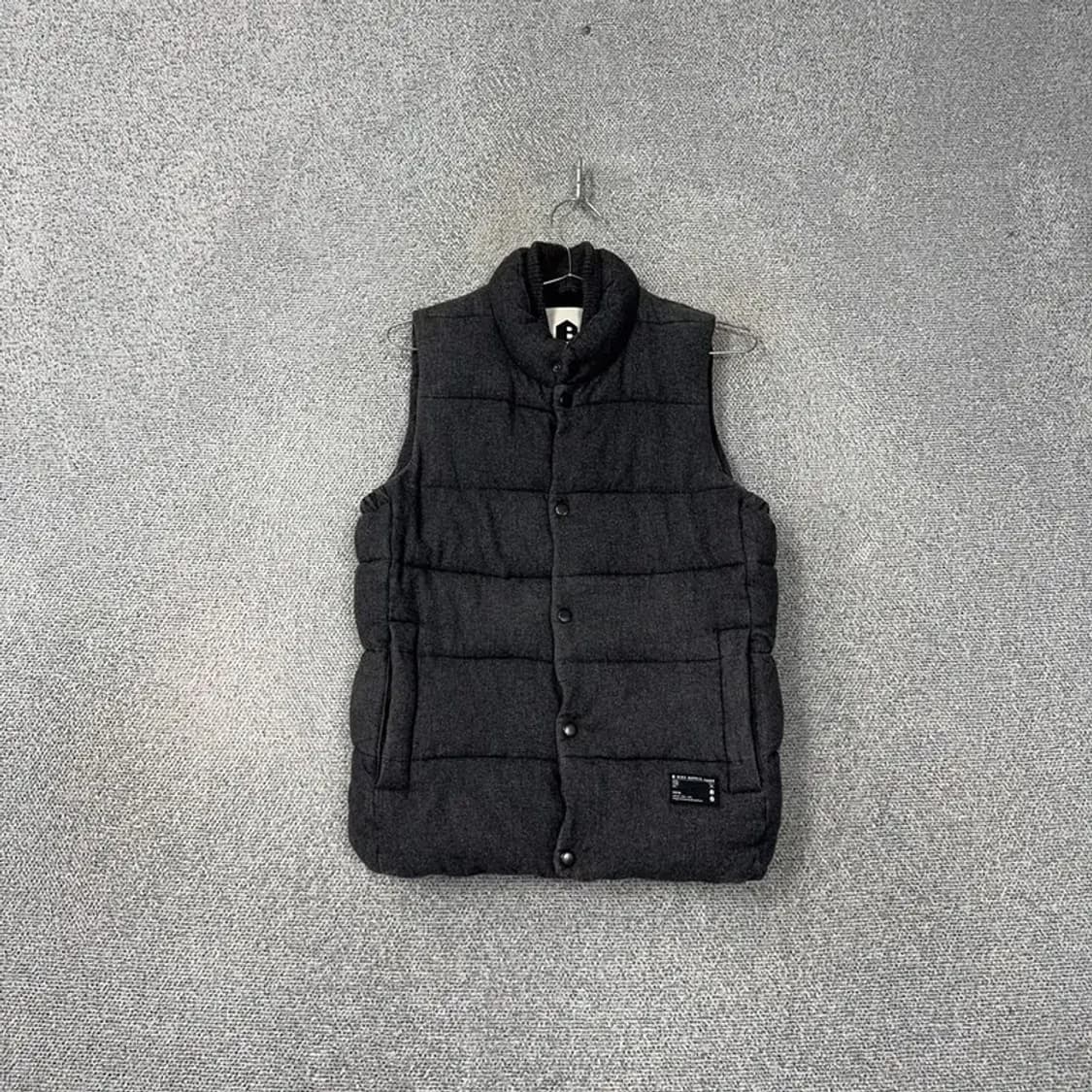 빈폴 그레이 배색 캐주얼 패딩 조끼 95 상품이미지1