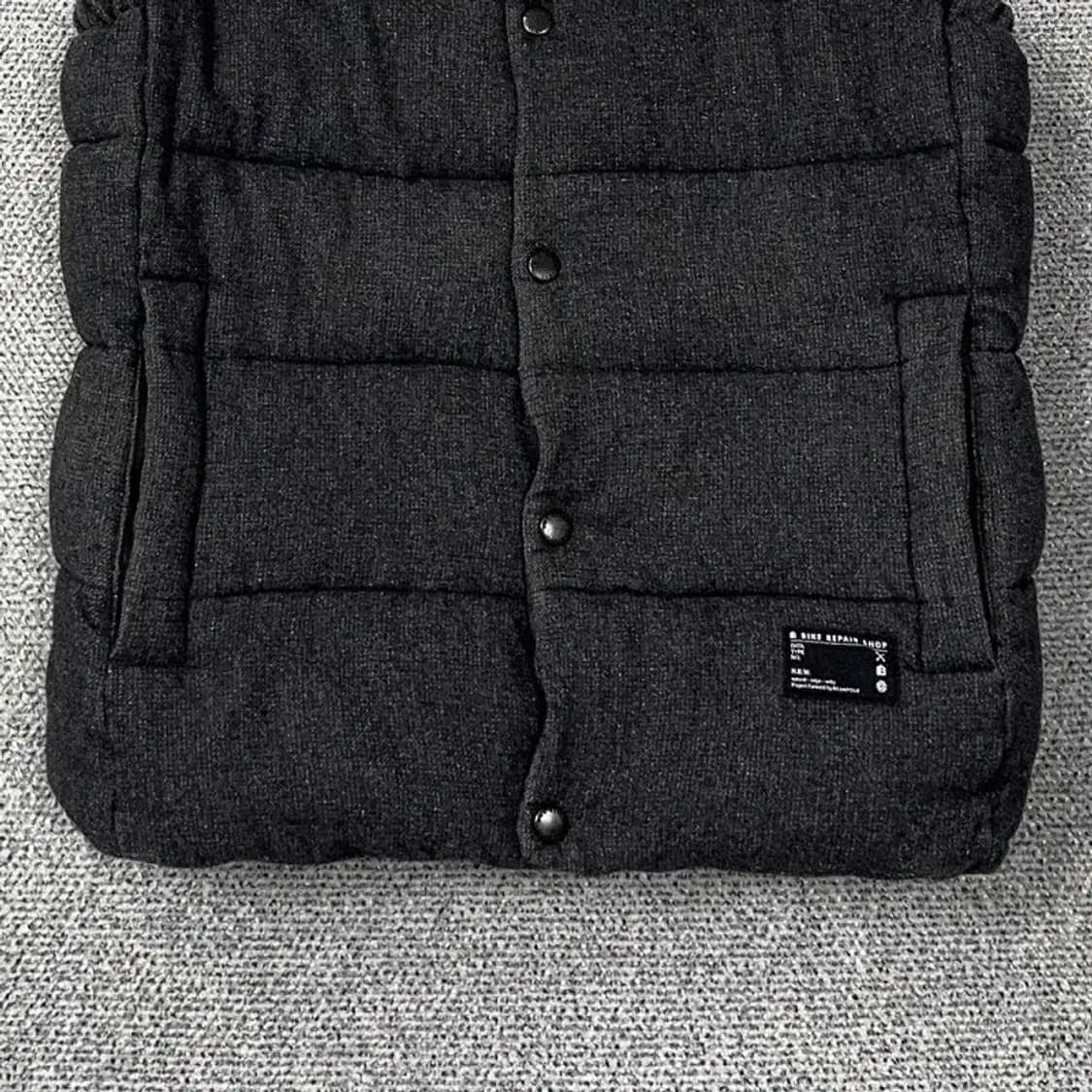 빈폴 그레이 배색 캐주얼 패딩 조끼 95 상품이미지4