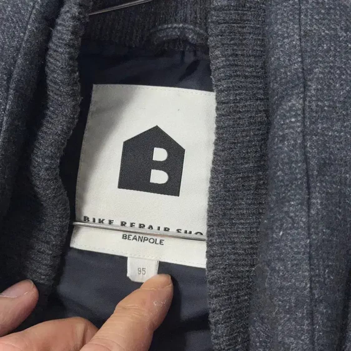 빈폴 그레이 배색 캐주얼 패딩 조끼 95 상품이미지5