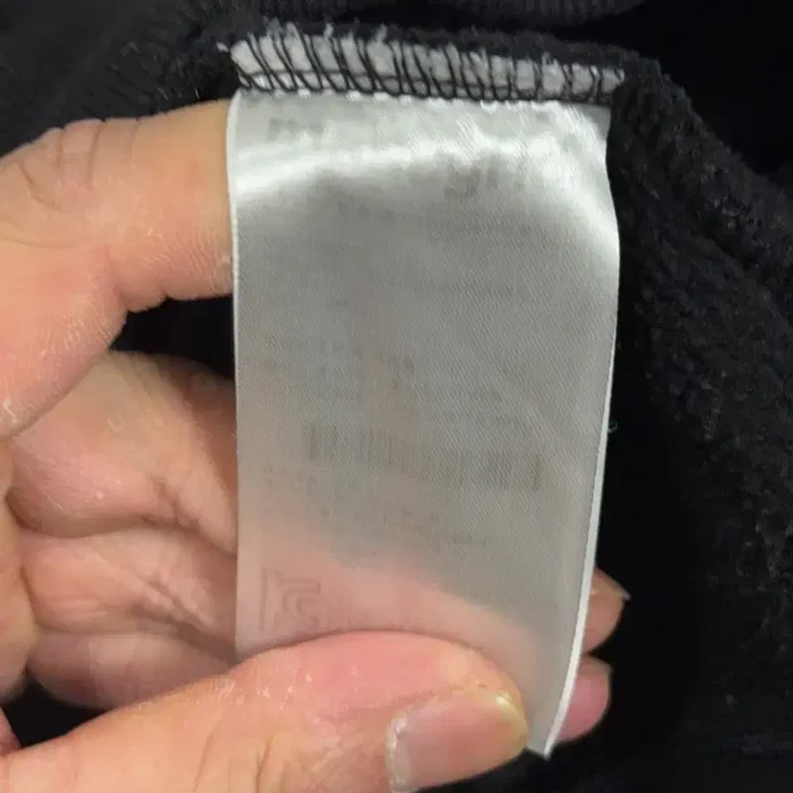 마하그리드 프린팅 로고 블랙 스웻 후드티 S 상품이미지5