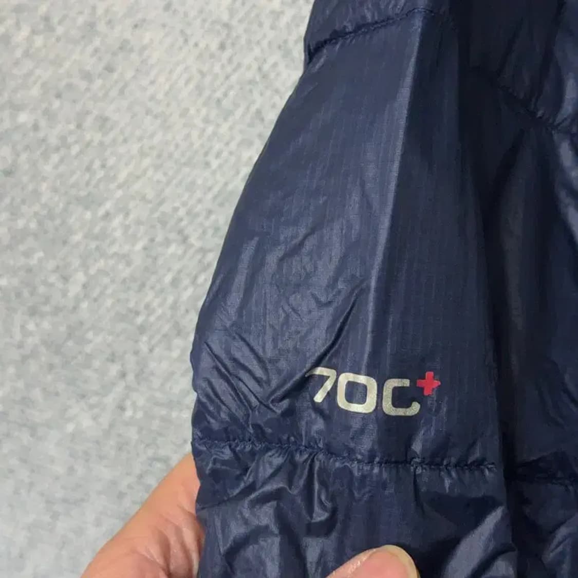 코오롱 구스다운 네이비 패딩 100 상품이미지3