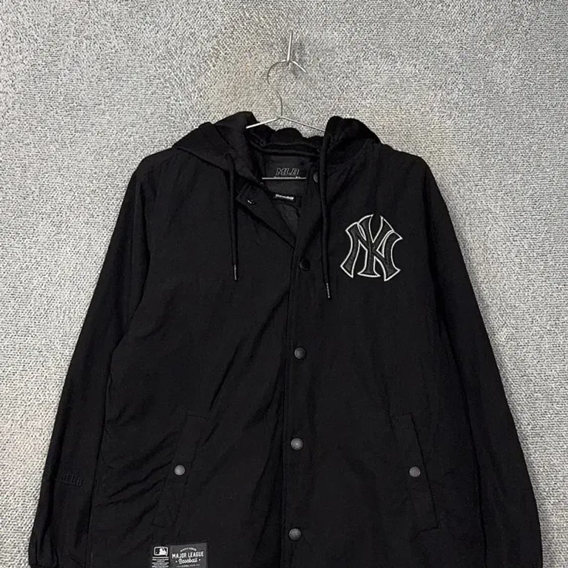 MLB 뉴욕양키즈 블랙 롱 코트 자켓 95 상품이미지3