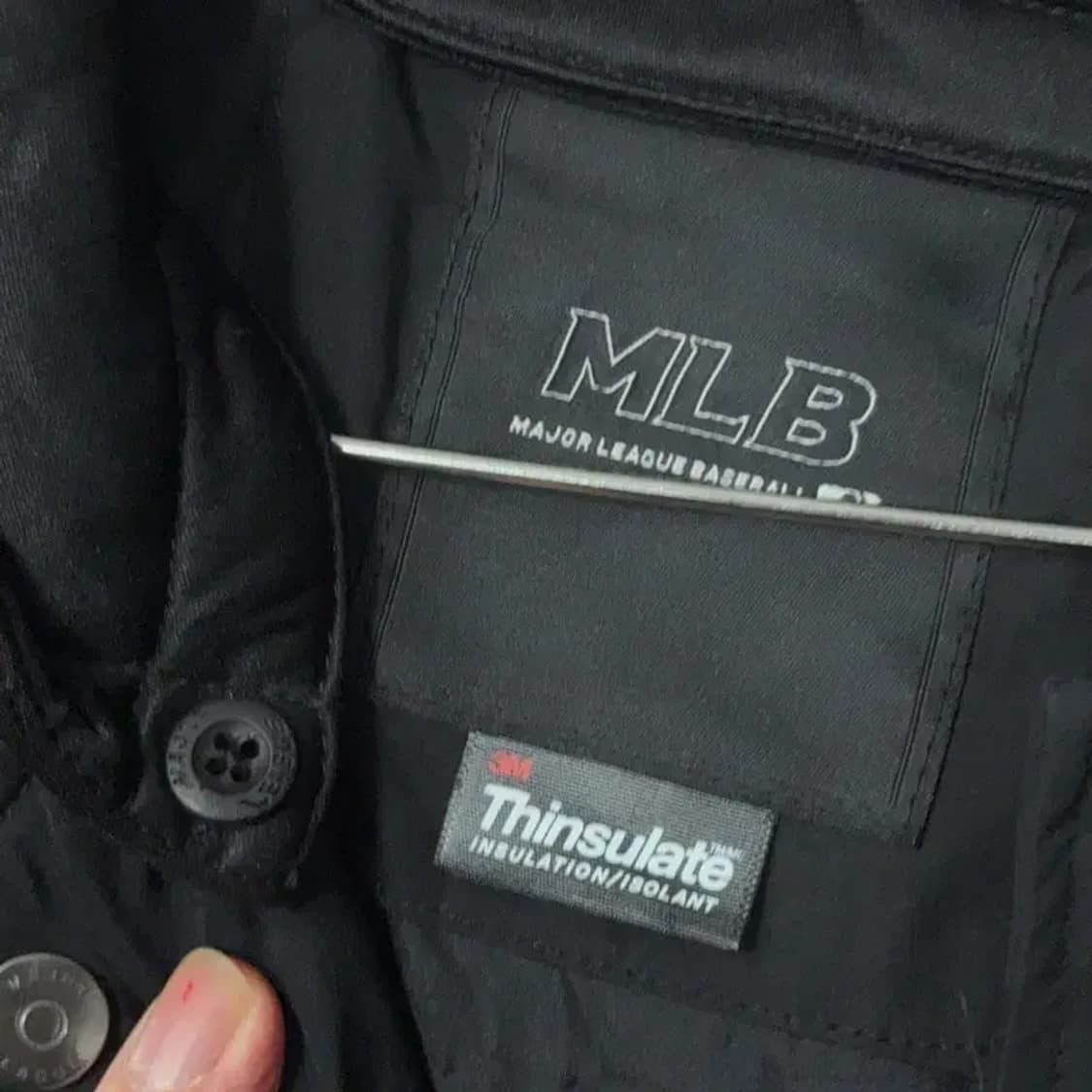 MLB 뉴욕양키즈 블랙 롱 코트 자켓 95 상품이미지5