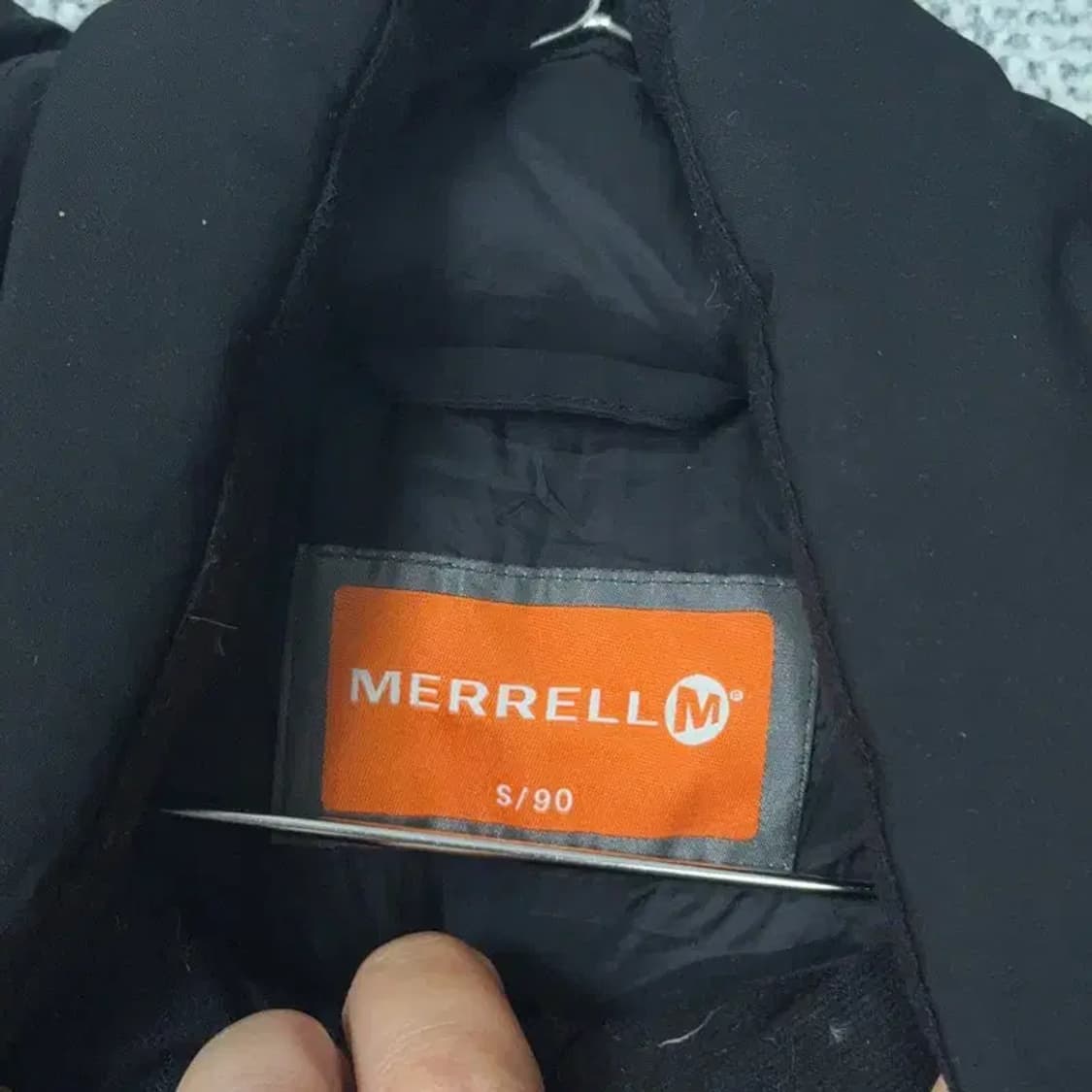 머렐 로고 덕다운 블랙 패딩 90 상품이미지5