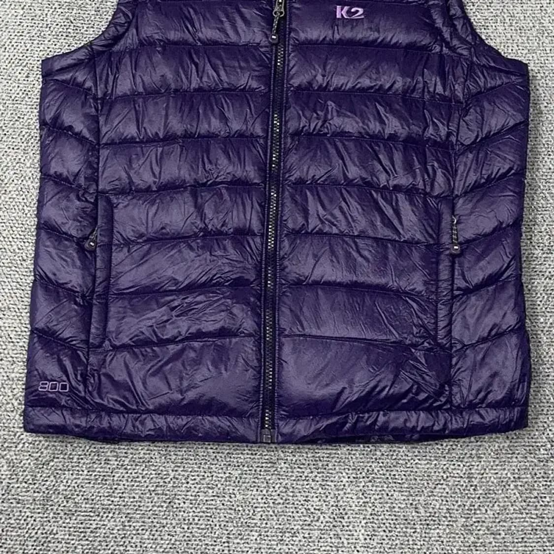 K2 퍼플 캐주얼 구스다운 거위털 경량 패딩 조끼 95 상품이미지4