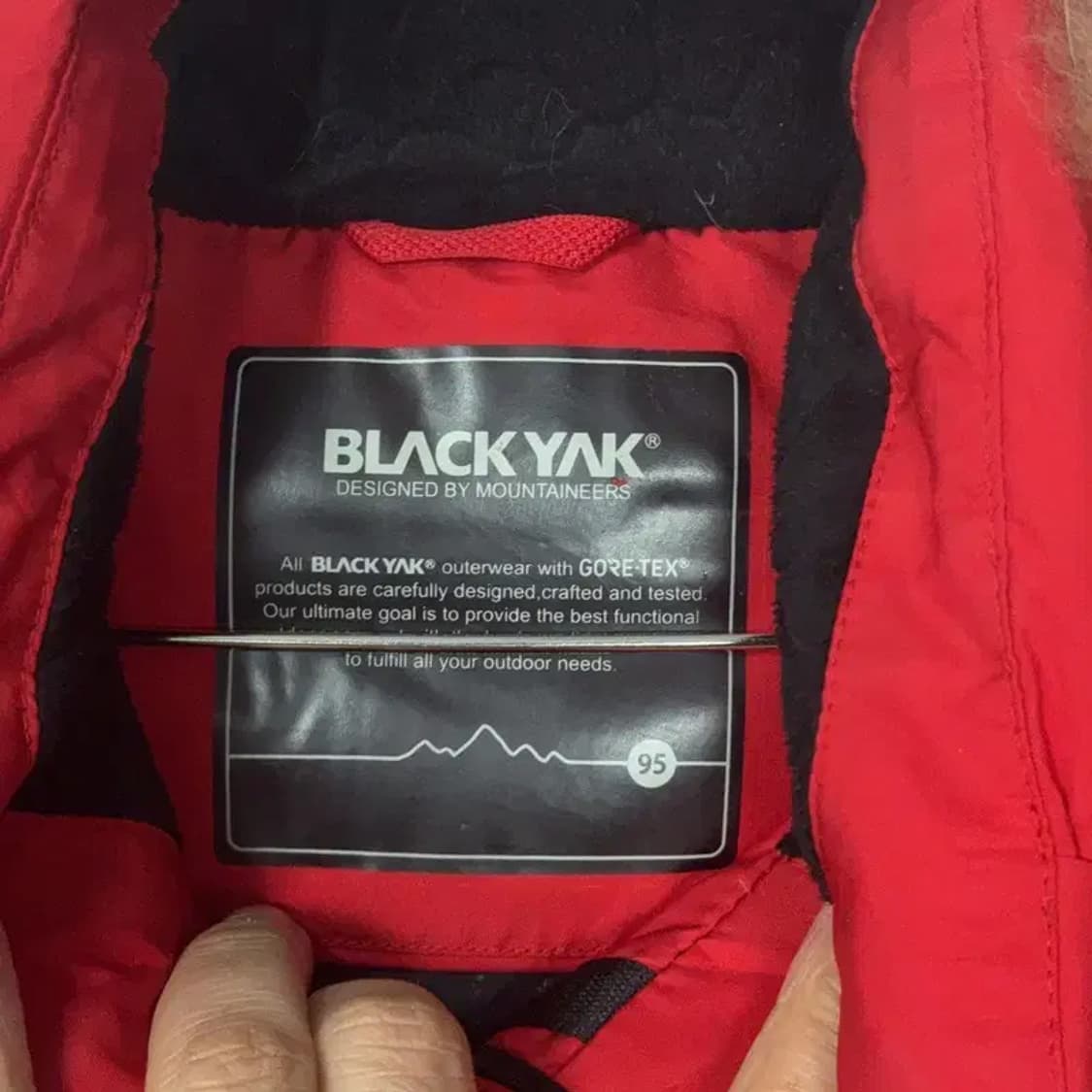블랙야크 고어텍스 라쿤털 구스다운 패딩 점퍼 95 상품이미지6