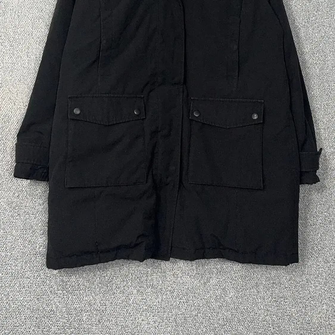 네파 블랙 로고 라쿤털 덕다운 패딩 점퍼 100 상품이미지4