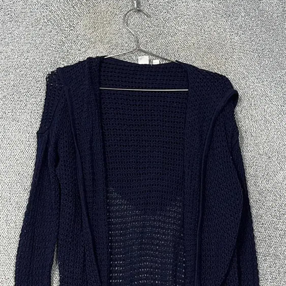 갭 여성 그물 네이비 후드 가디건 M 상품이미지3