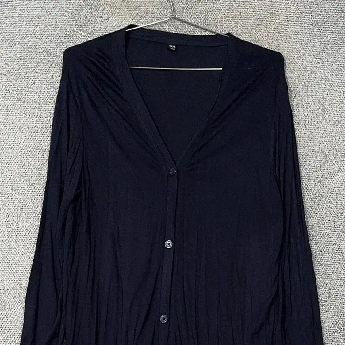 유니클로 블랙 롱 가디건 L 상품이미지3