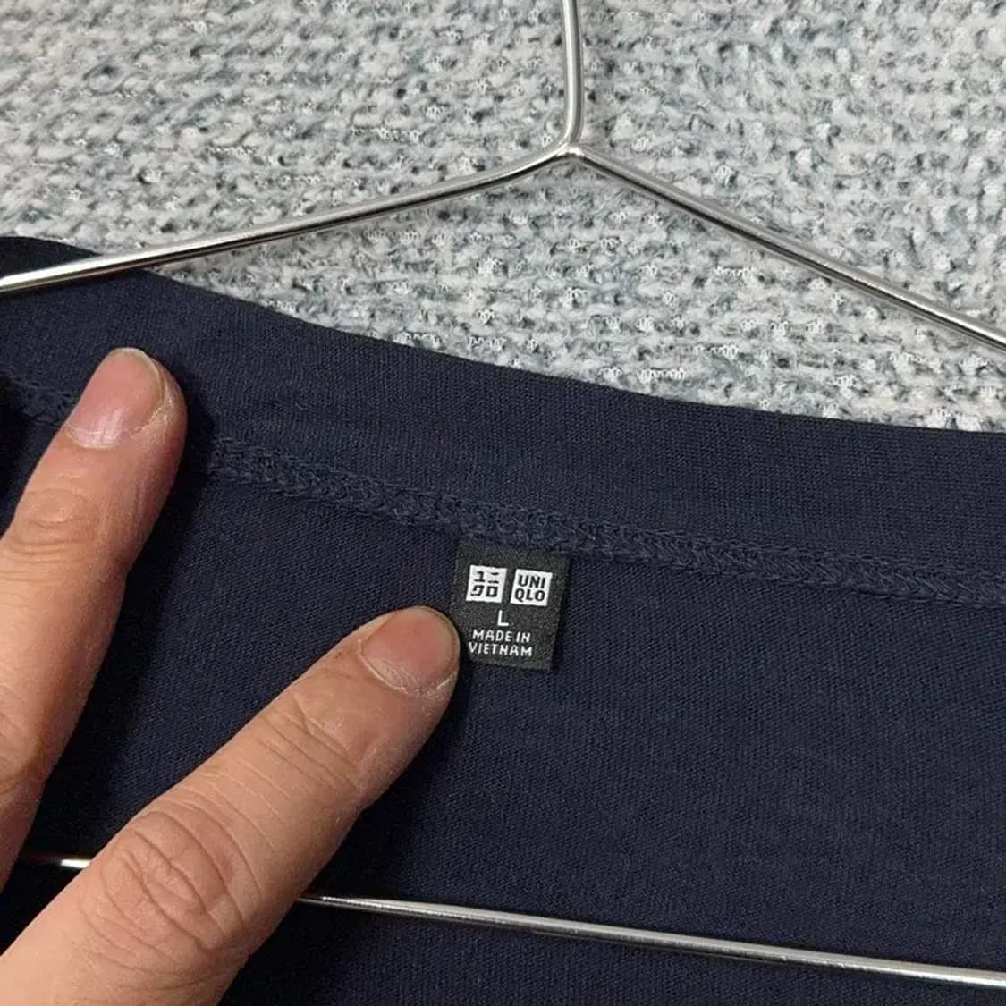 유니클로 블랙 롱 가디건 L 상품이미지5