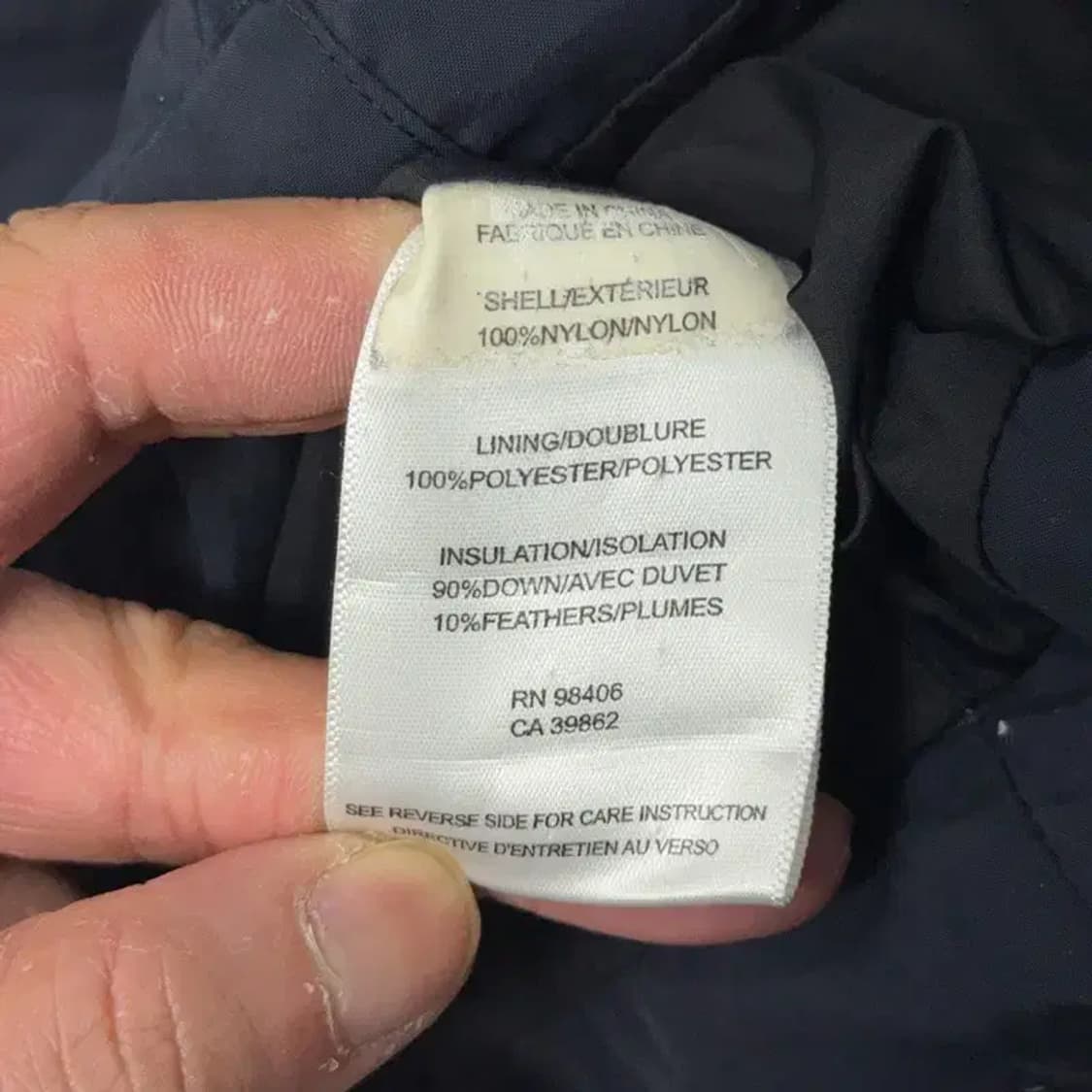 띠어리 네이비 캐주얼 다운 패딩 점퍼 S 상품이미지5