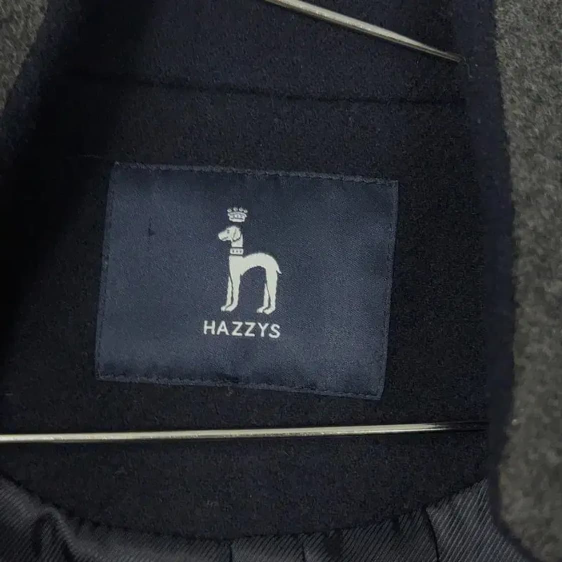 해지스 여성 네이비 앙고라 코트 95-165 상품이미지5