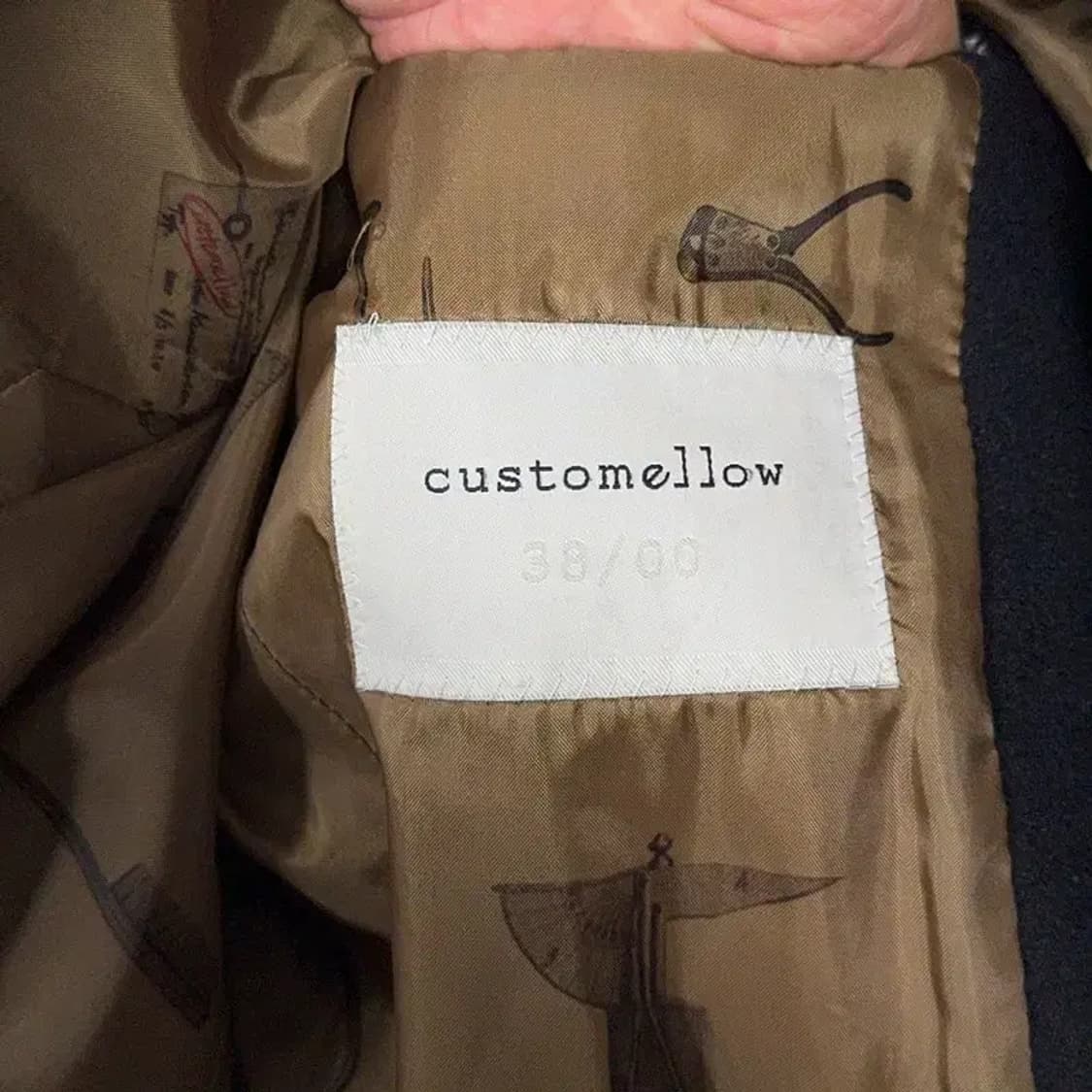 커스텀멜로우 남성 캐주얼 포켓 블랙 울 코트 100 상품이미지5