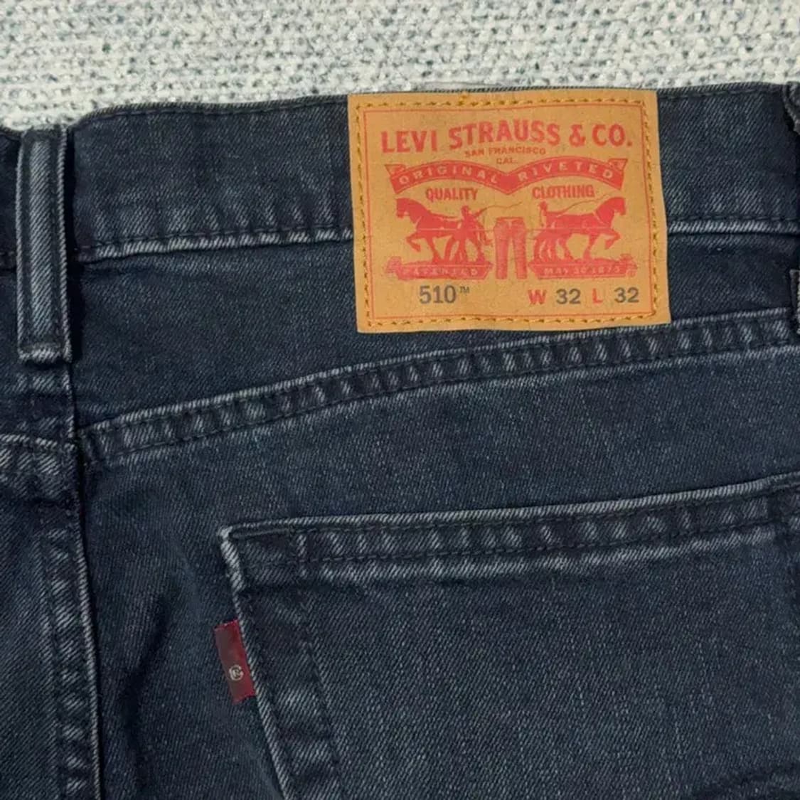 리바이스 150 진청 워싱 청바지 32 32 상품이미지5