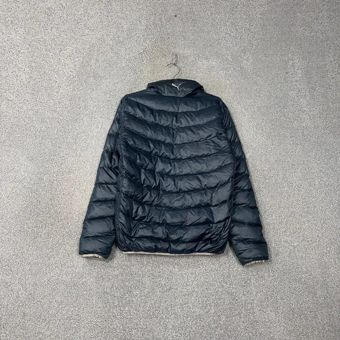 푸마 로고 네이비 구스다운 거위털 패딩 L 상품이미지2