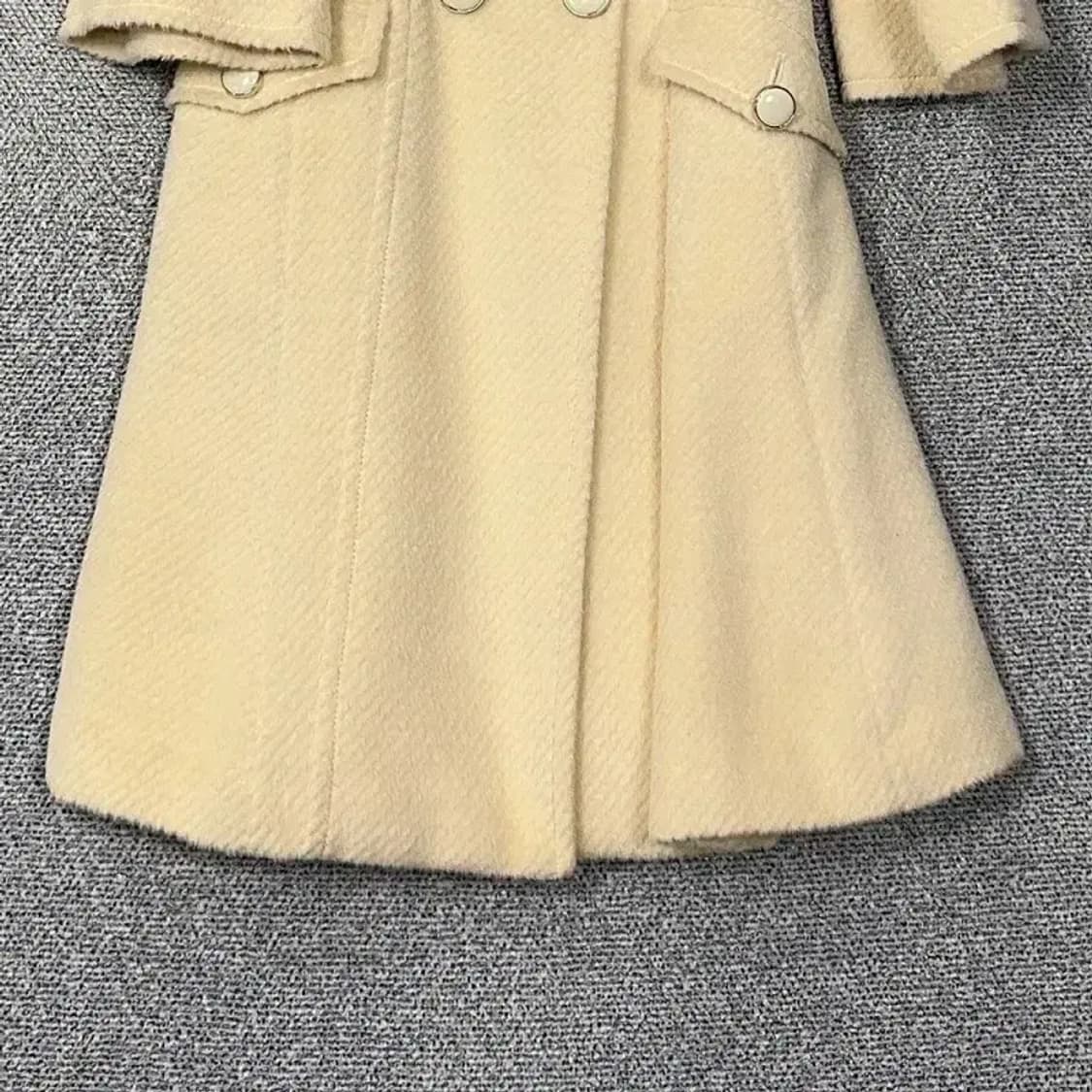 에고이스트 여성 클래식 베이지 크림 울 코트 55 상품이미지4