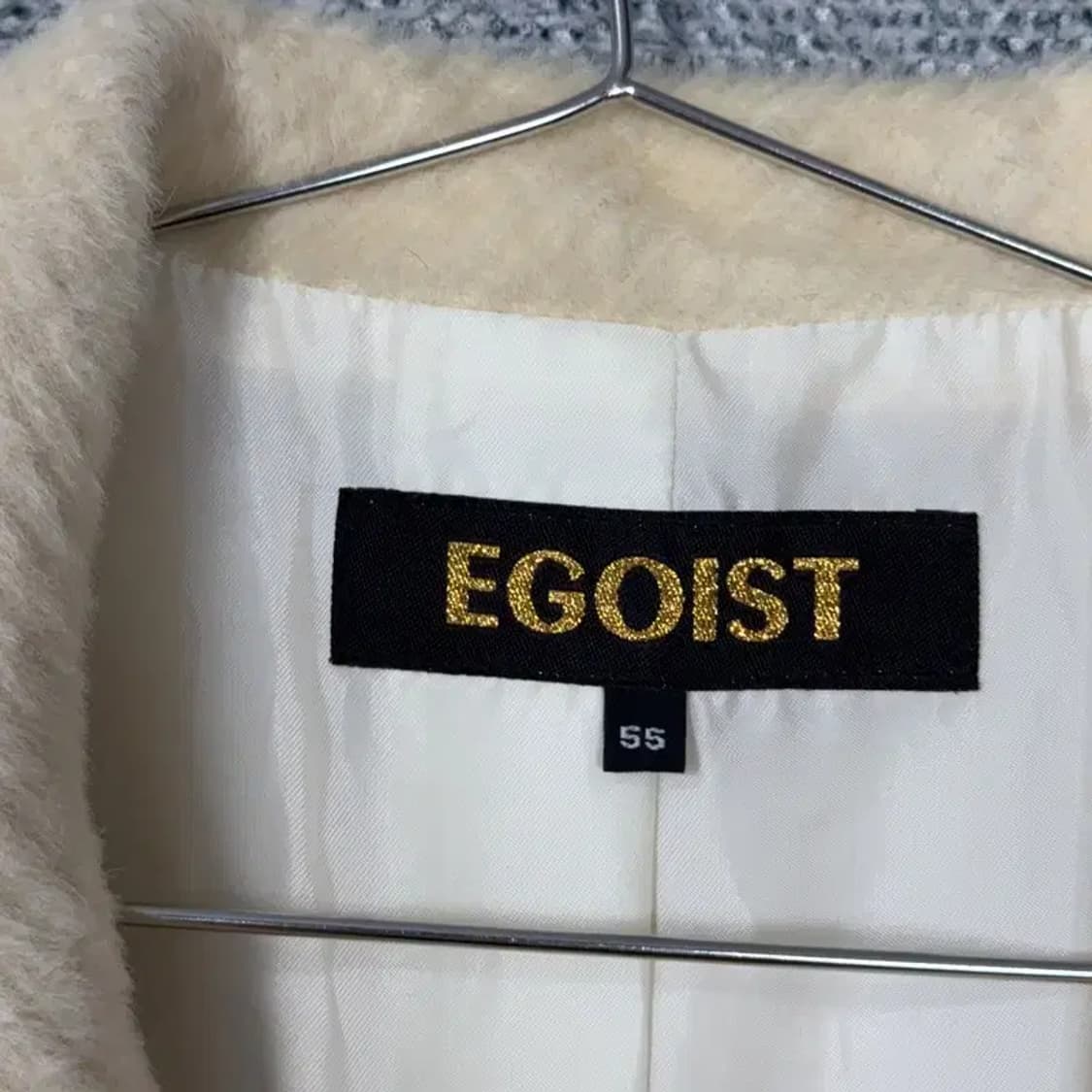 에고이스트 여성 클래식 베이지 크림 울 코트 55 상품이미지5