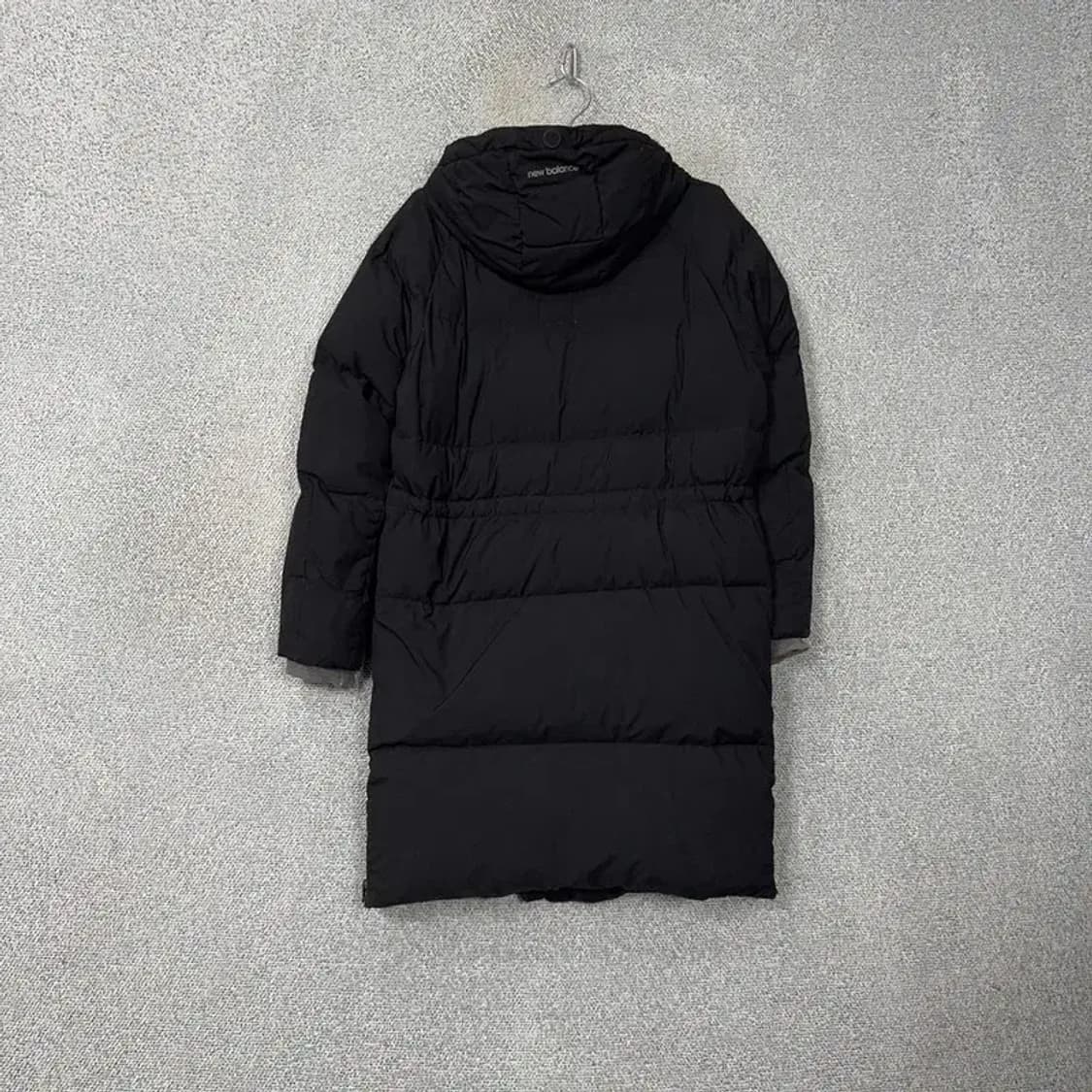 뉴발란스 로고 블랙 덕다운 롱패딩 S 상품이미지2