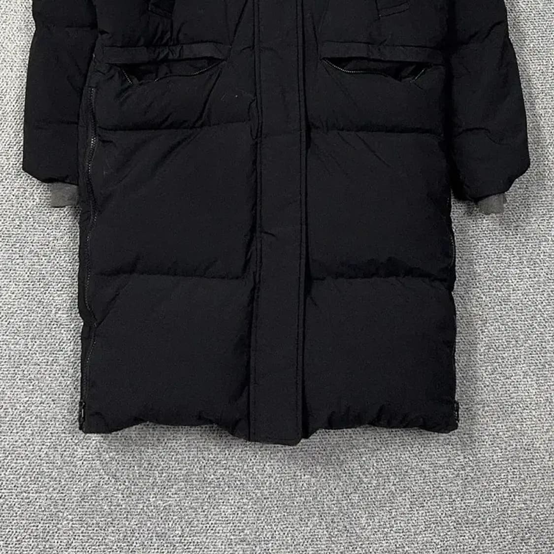 뉴발란스 로고 블랙 덕다운 롱패딩 S 상품이미지4