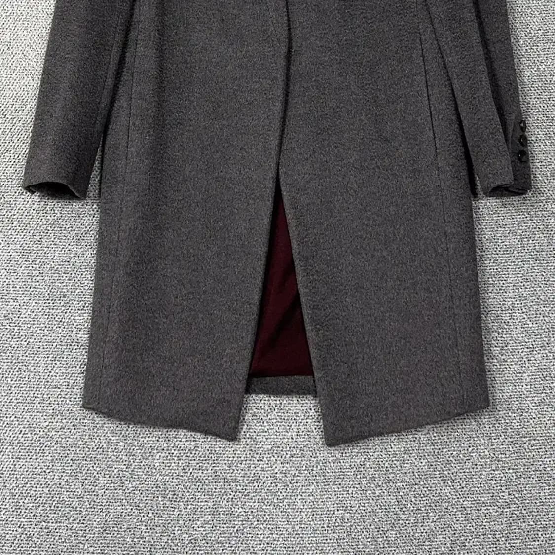 타임 한섬 여성 캐시미어 100% 클래식 그레이 코트 82-94-160 상품이미지4