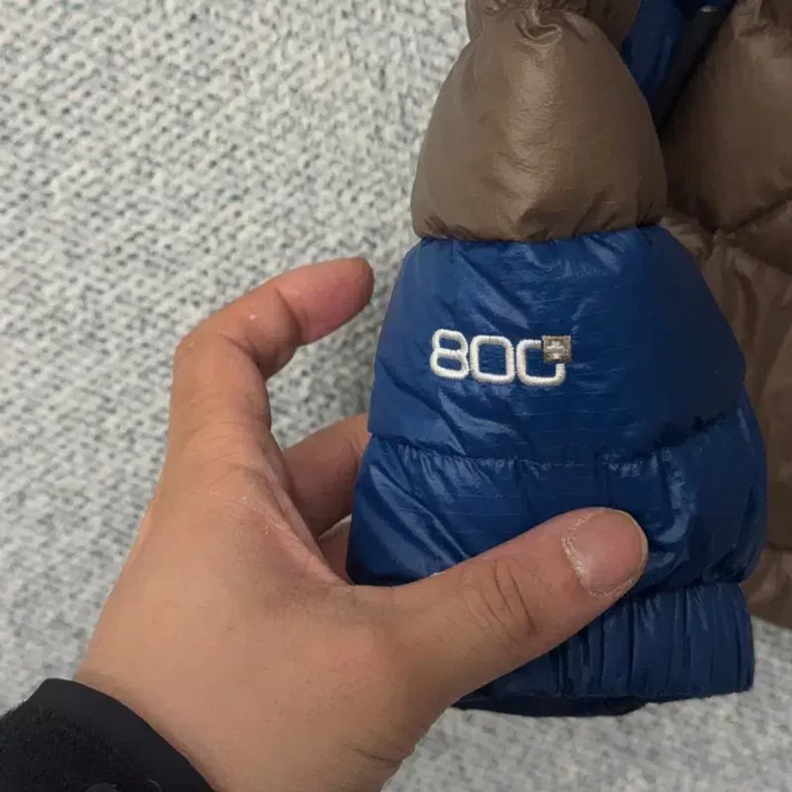 아이더 구스다운 800 브라운 경량 패딩 M 상품이미지3