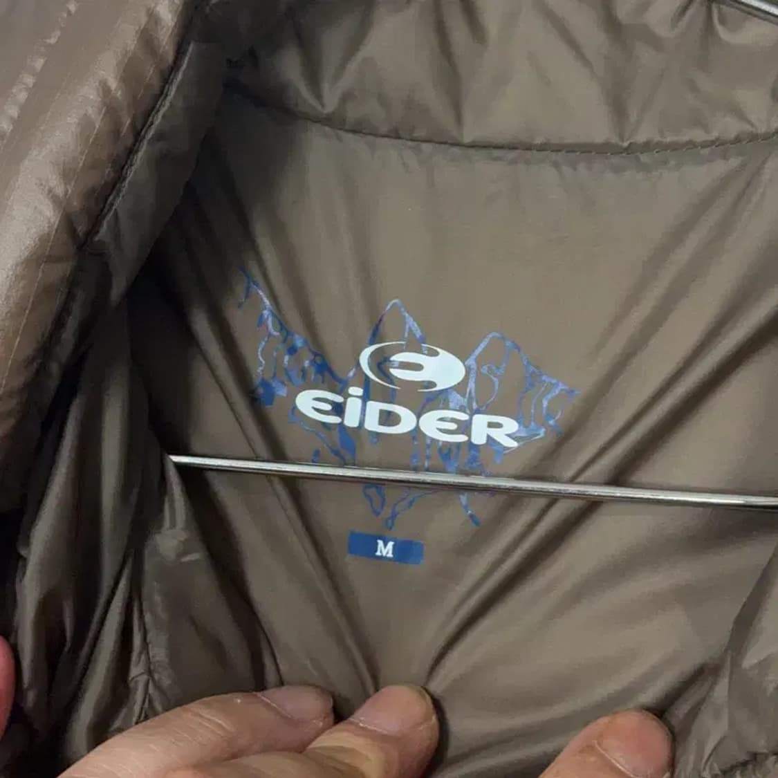 아이더 구스다운 800 브라운 경량 패딩 M 상품이미지4