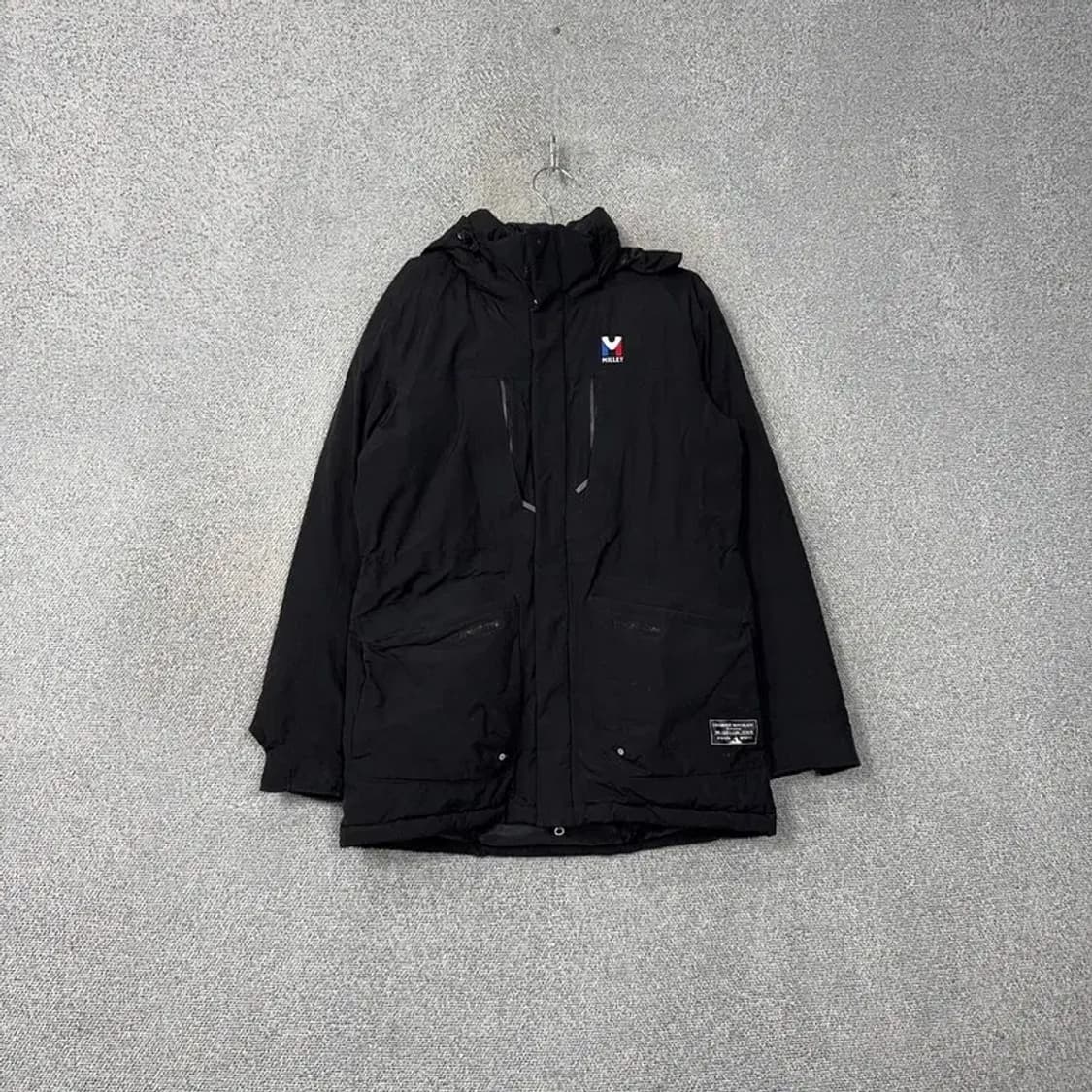 밀레 로고 블랙 패딩 점퍼 100 상품이미지1