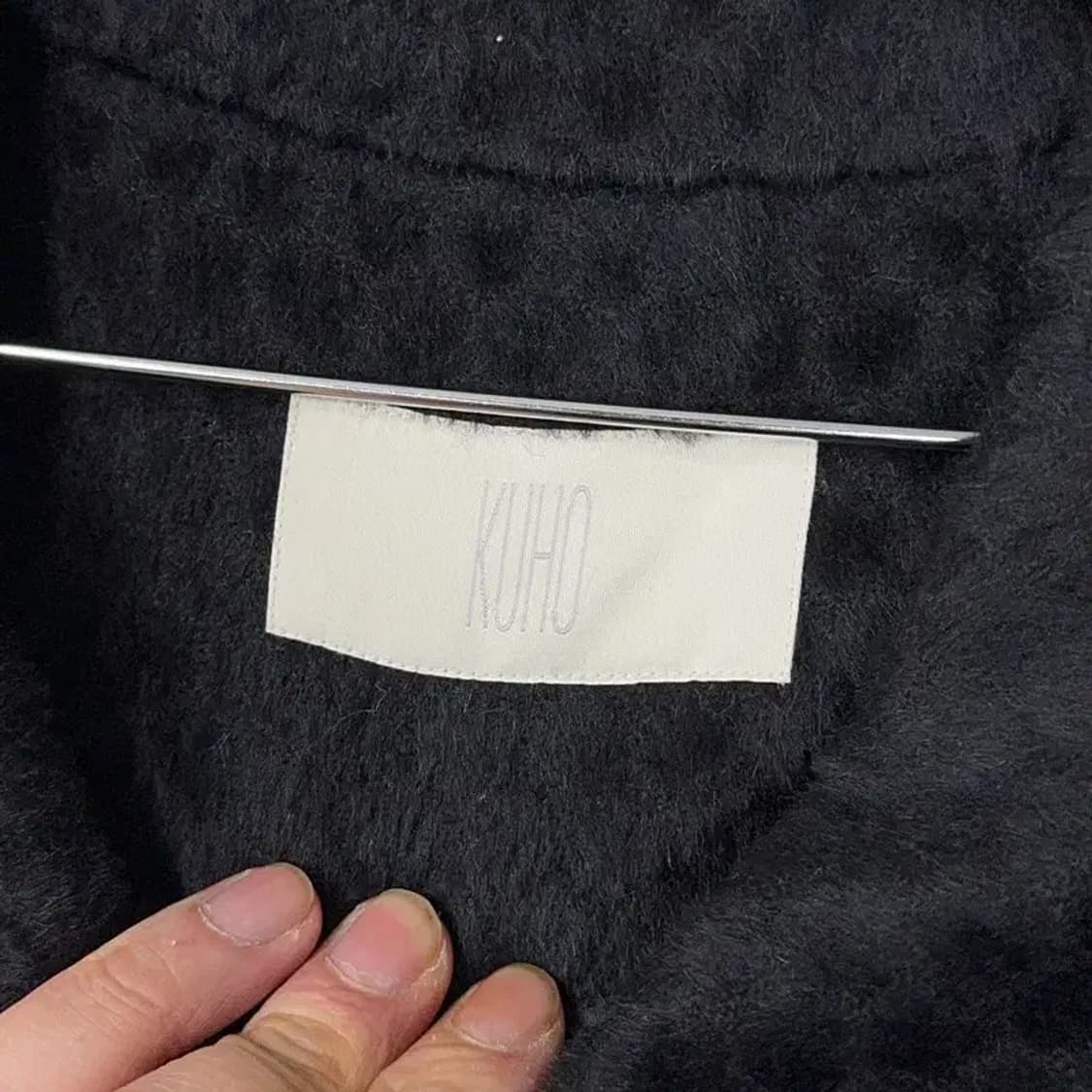 구호 블랙 여성 캐주얼 라마 클래식 코트 88-96-165 상품이미지5