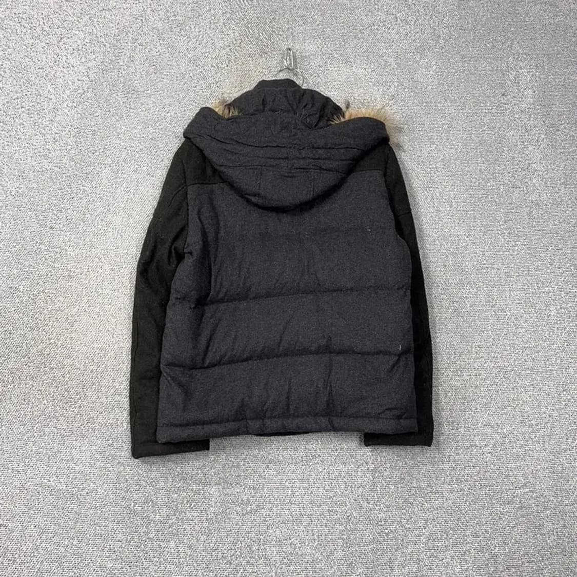 지오지아 구스다운 블랙 라쿤퍼 패딩 100 상품이미지2