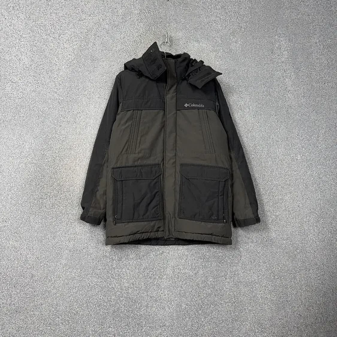 콜롬비아 카키 구스다운 패딩 M 상품이미지1