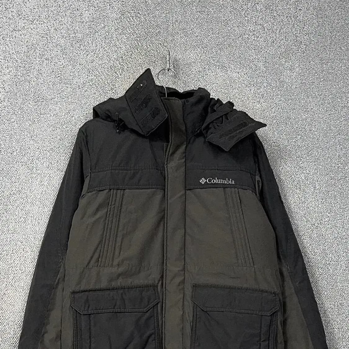 콜롬비아 카키 구스다운 패딩 M 상품이미지3